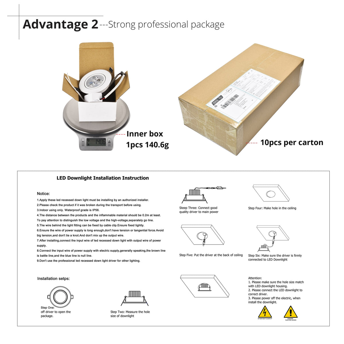 Dimmable LED Downlight 3W 4W 5W Spot LED AC110V 220V Sandy Silver White Black Body House Natural Daylight Warm Pure White