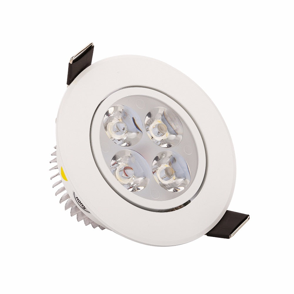Dimmable LED Downlight 3W 4W 5W Spot LED AC110V 220V Sandy Silver White Black Body House Natural Daylight Warm Pure White