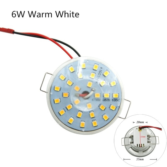 220V 110V LED Downlight Lamp Integrated Light Cup 3W 5W 6W LED Ampoule Spot Light Round Ceiling Recessed Umbrella LED Corn Bulb