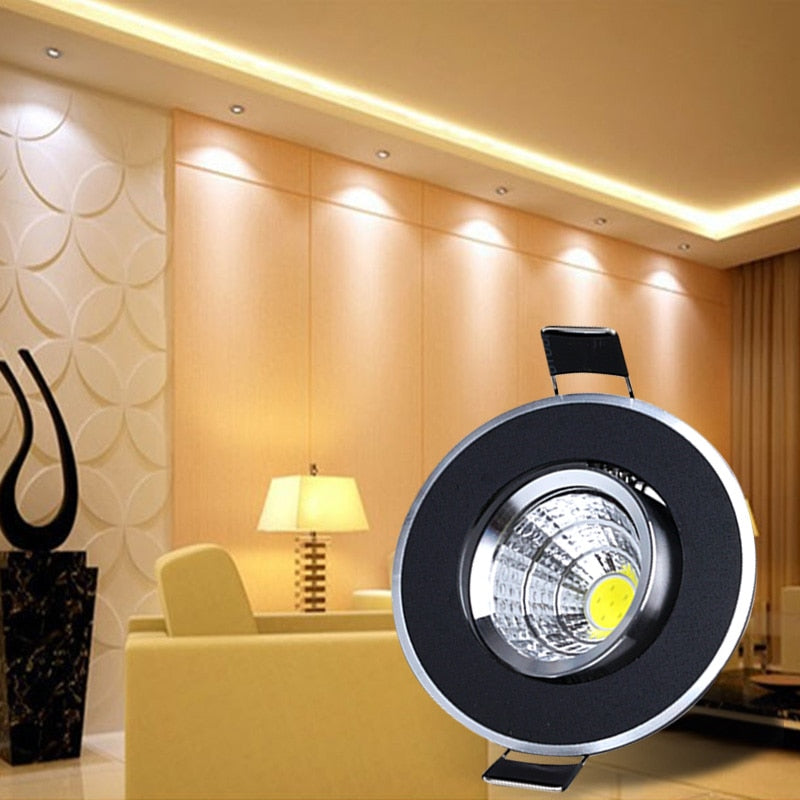 RGB Led downlight light COB 5W 110V 220V Ceiling Spot Light AC/DC12V Decoration Ceiling Lamp recessed Lights Indoor Lighting