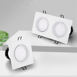 Dimmable Square LED COB Spotlights Ceiling lamp AC85-265V 7W 10W 12W 14W 20W 24W recessed Downlights LED Panel light indoor lighting