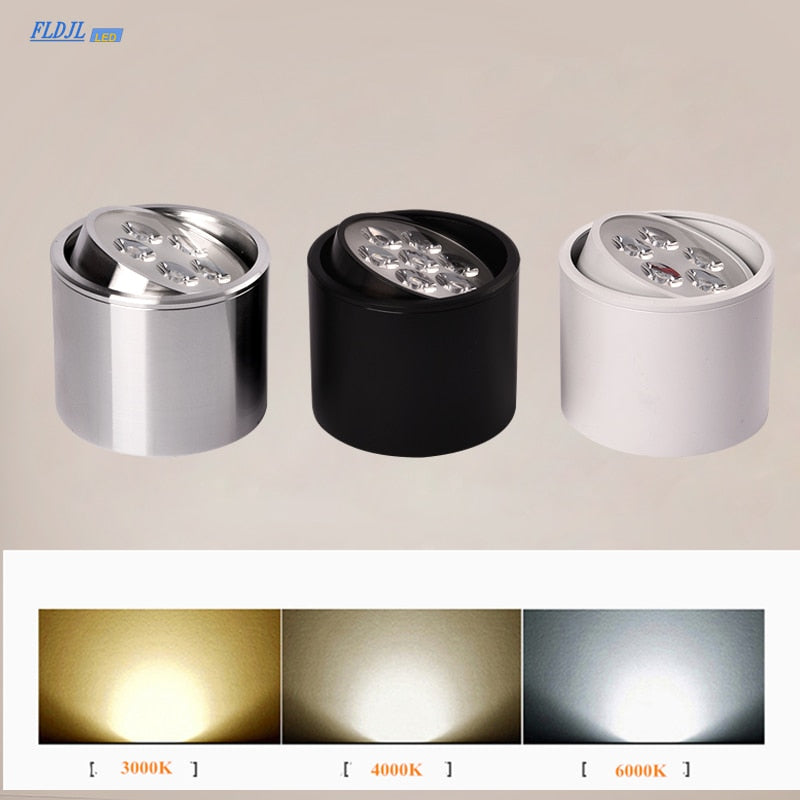 Dimmable 1pcs 6W 10W 14W 18W 24W led spot downlight High Power LED Ceiling Spot Light Kitchen Bathroom LED Downlights AC85-265V