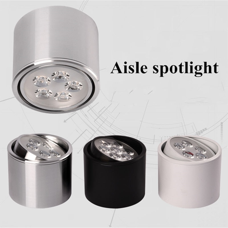 Dimmable 1pcs 6W 10W 14W 18W 24W led spot downlight High Power LED Ceiling Spot Light Kitchen Bathroom LED Downlights AC85-265V