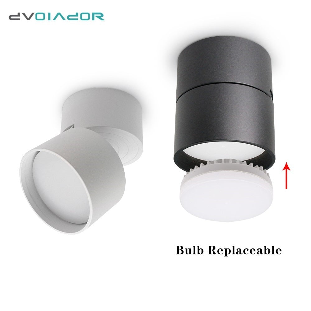 Surface Mounted Led Downlight 12W 9W 7W LED Bulb Replaceable Spot Light 360 Degree Rotate LED Ceiling Lamp Indoor Lighting