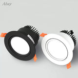 LED Downlights Recessed Dimmable 7W 9W 12W COB LED Ceiling Spot Lights AC85-265V Warm Cold White LED Ceiling Lamps Indoor Lighting