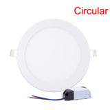 LED Ultra thin Downlight lamp 3W 4W 6W 9W 12W 15W 18W 24W led ceiling recessed grid downlight slim round square led panel light