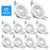 LED Spot Light 10 Pack/lots 110V 220V 9W 12W 15W Dimmable Downlight Indoor Home Lamps Bright Recessed Decoration Ceiling Lamp
