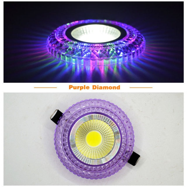 LED Colorful downlight Christmas light 3W 5W 7W 9W 110V 220V ceiling downlight rainbow RGB lamp ceiling spot light Magic color