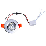 Aluminum Round LED Dimmable Ceiling Downlight 1W 3W AC90-260V DC12V Recessed LED Spot Light Led Bulb Cutout 50mm With Driver