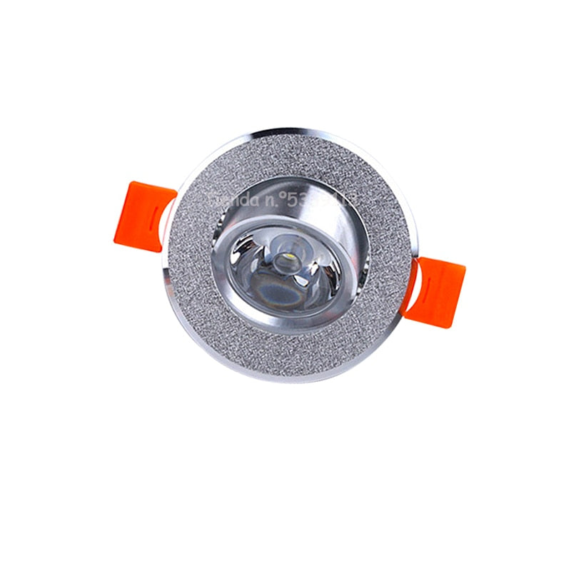 Aluminum Round LED Dimmable Ceiling Downlight 1W 3W AC90-260V DC12V Recessed LED Spot Light Led Bulb Cutout 50mm With Driver