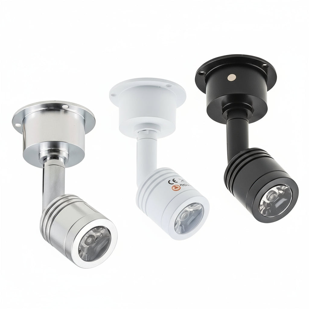 Recessed Led Mini Downlights 3W AC90-260V DC12V 360 Degree Rotating Spot Lighting LED Ceiling Down Lamp Indoor Lighting