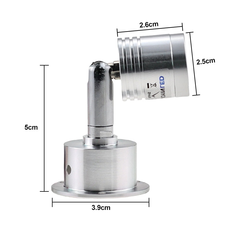 Recessed Led Mini Downlights 3W AC90-260V DC12V 360 Degree Rotating Spot Lighting LED Ceiling Down Lamp Indoor Lighting