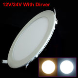 LED Downlight Recessed Kitchen Bathroom Lamp 12V/24V 25W Round LED Ceiling Panel light Warm/Natural/Cool White