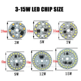 LED 2pcs 3W 5W 7W 9W 12W 15W AC 220V Smart IC Driver led pcb lamp panel 2835 SMD integrated Light source for LED blub Downlight DIY
