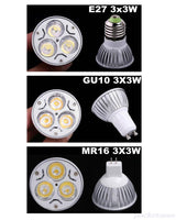 Super Bright 9W 12W 15W GU10 LED Bulbs Light 110V 220V Dimmable Led Spotlights Warm/Cool White GU10 LED downlight zk40