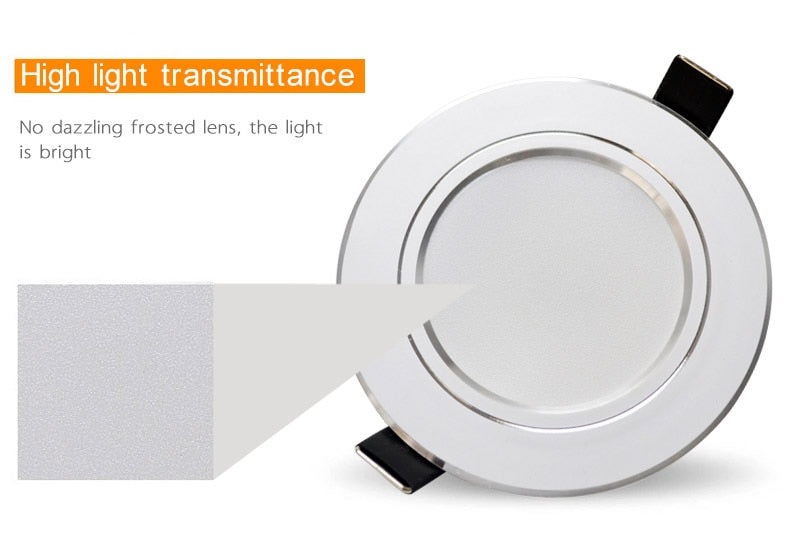LED Downlight Dimmable 9W 12W 15W 5W 220V 230V Warm White Nature White Cold White Recessed LED Lamp Spot Light Indoor Lighting