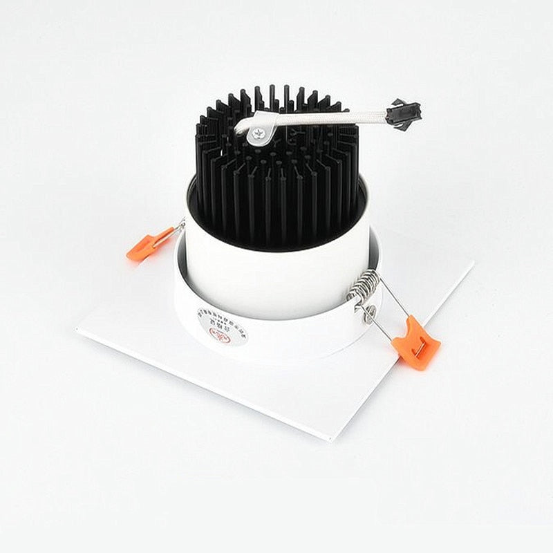 Recessed Dimmable COB LED Downlights 7W 9W 12W 24W LED Ceiling Spot Lights AC85-265V LED Ceiling Lamps Indoor Lighting