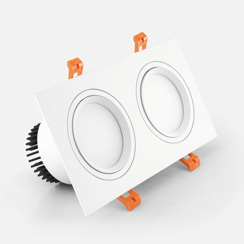 Recessed Dimmable COB LED Downlights 7W 9W 12W 24W LED Ceiling Spot Lights AC85-265V LED Ceiling Lamps Indoor Lighting