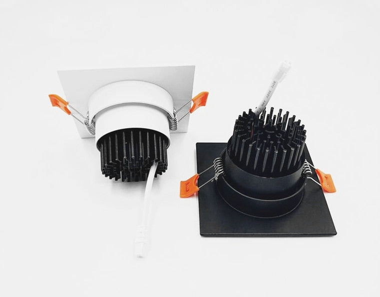 Recessed Dimmable COB LED Downlights 7W 9W 12W 24W LED Ceiling Spot Lights AC85-265V LED Ceiling Lamps Indoor Lighting