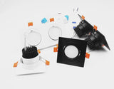 Recessed Dimmable COB LED Downlights 7W 9W 12W 24W LED Ceiling Spot Lights AC85-265V LED Ceiling Lamps Indoor Lighting