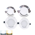  LED Spotlight Downlight 3W 5W 9W 15W 18W Aluminum Ultra Thin Round Recessed Panel Lamp AC 220V 110V LED Spot Light