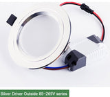  LED Spotlight Downlight 3W 5W 9W 15W 18W Aluminum Ultra Thin Round Recessed Panel Lamp AC 220V 110V LED Spot Light