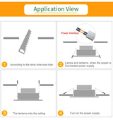  LED Spotlight Downlight 3W 5W 9W 15W 18W Aluminum Ultra Thin Round Recessed Panel Lamp AC 220V 110V LED Spot Light