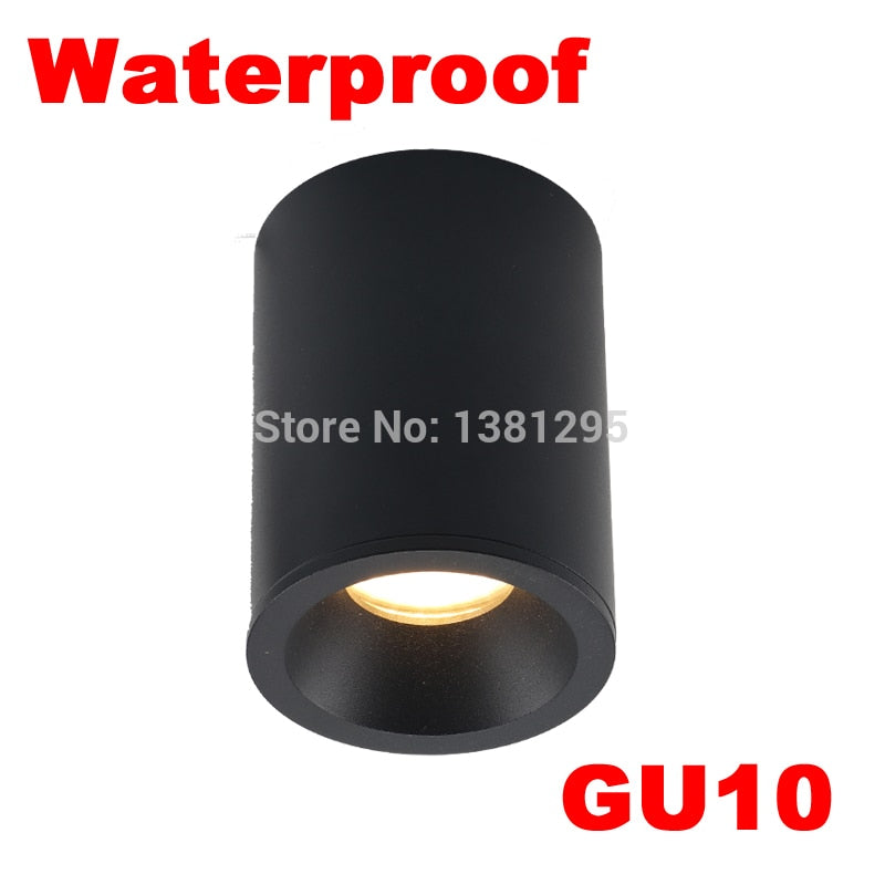 LED Waterproof IP65 Surface Mounted Downlight 1PCS Outdoor Bathroom Kitchen Balcony GU10 Fitting Ceiling Spot Light Fixture