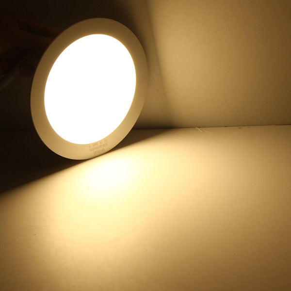 Dimmable LED Panel Light Ultra Thin Ceiling Recessed Downlight 3w 4w 6w 9w 12w 15w 25w Round LED Spot Light AC85-265V