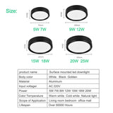 Surface Mounted LED downlight 5W 7W 9W 12W 15W 20W Ceiling Lamps Ultra Thin led spot lights 220V 110V Ceiling Fixtures Lighting