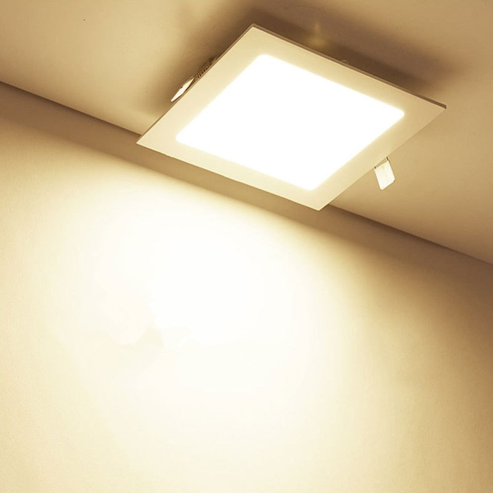 DBF Ultra Thin Dimmable Led Panel light 3W 4W 6W 9W 12W 15W 18W Round/Square Dimming LED Ceiling Recessed Light  LED Downlight