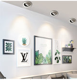 Dimmable recessed LED Downlights Angle Adjustable COB Ceiling Lamp Spot Lights 7w 9w 12w 15w 18w Rotating LED downlight AC85-265V