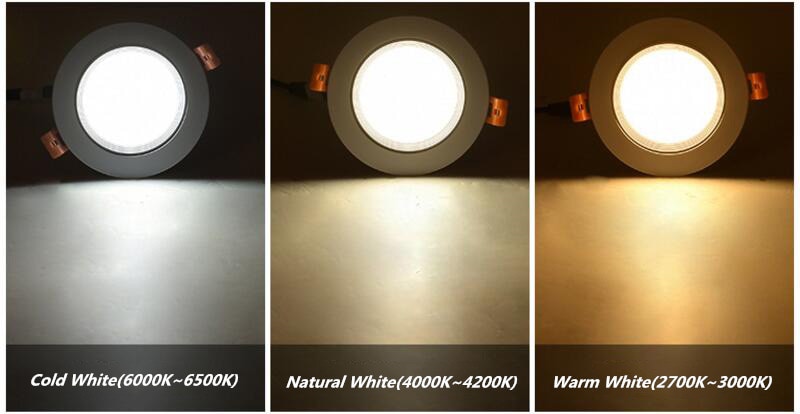 Dimmable Recessed LED Downlights 5W 7W 9W 12W 15W COB LED Ceiling Spot Lights AC110-240V LED Ceiling Lamps Indoor Lighting