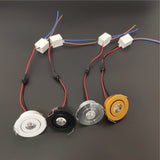 led mini downlight ac/dc 12v 1W recessed spot light black/white/silver/Gold with dimmable driver hole size 42-45mm