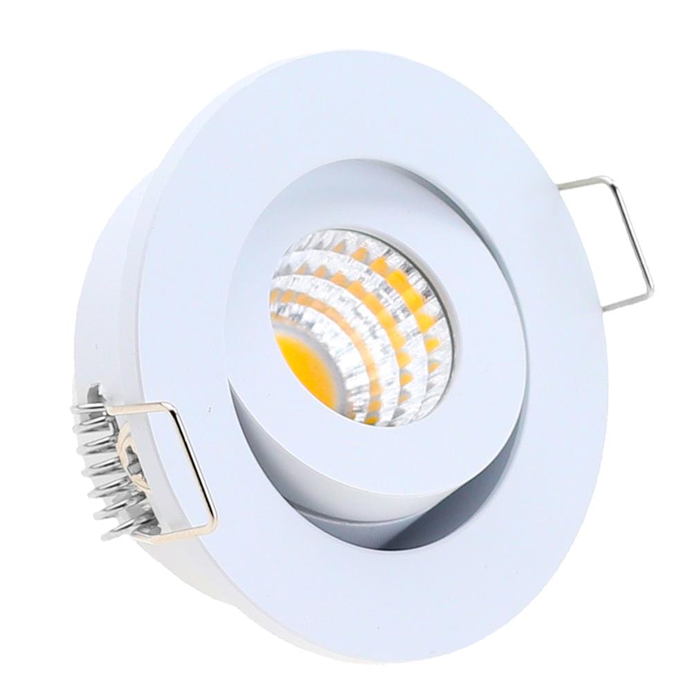 Dimmable LED Waterproof IP65 COB Ceiling Outdoor Recessed 3W AC90-260V DC12V Warm White LED Downlight Hotel Villa Home Lighting