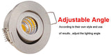Dimmable LED Waterproof IP65 COB Ceiling Outdoor Recessed 3W AC90-260V DC12V Warm White LED Downlight Hotel Villa Home Lighting
