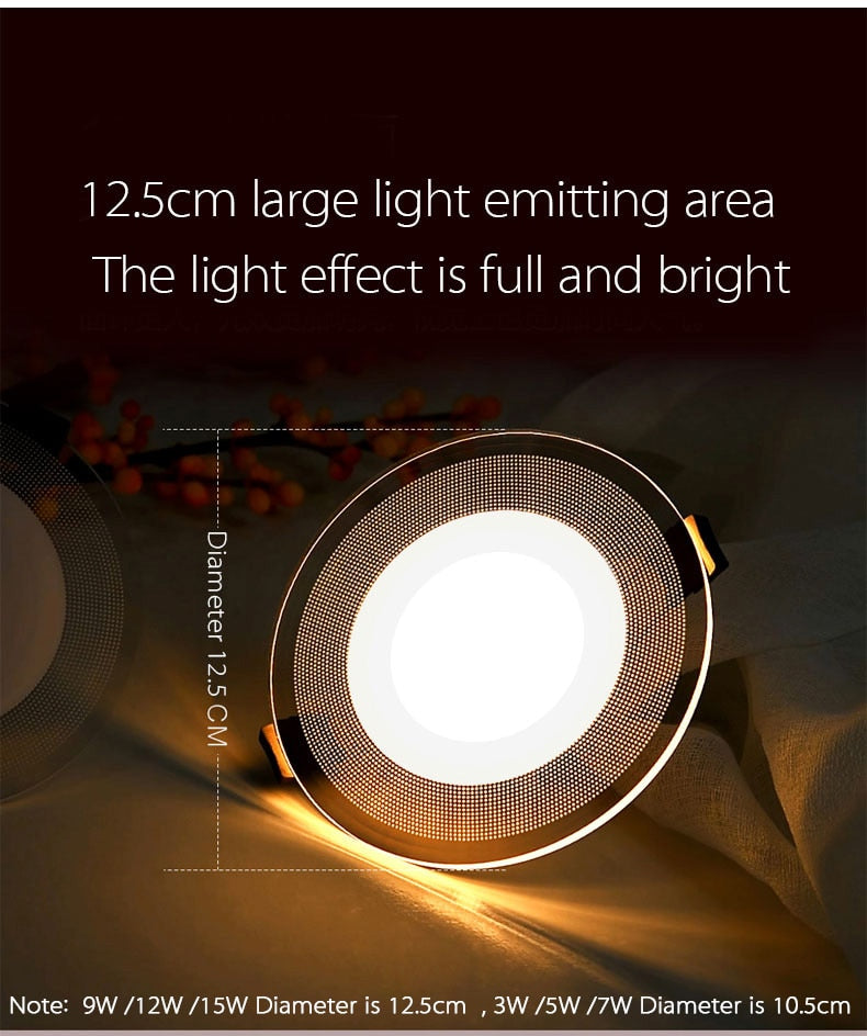 LED DownLight AC12V 5W 7W 9W 12W Spot Light Recessed Install Color Warm and Natural Light Lamp Downlight New