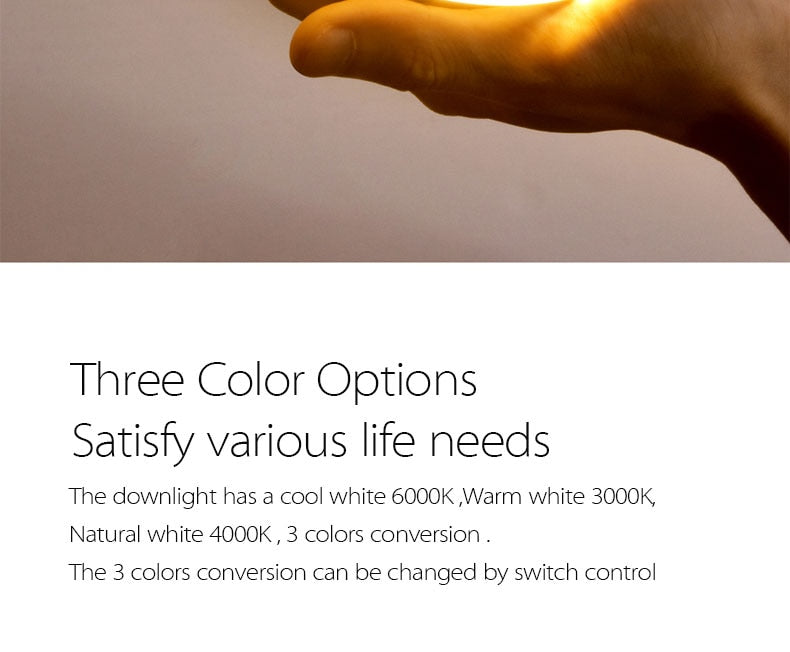 LED DownLight AC12V 5W 7W 9W 12W Spot Light Recessed Install Color Warm and Natural Light Lamp Downlight New