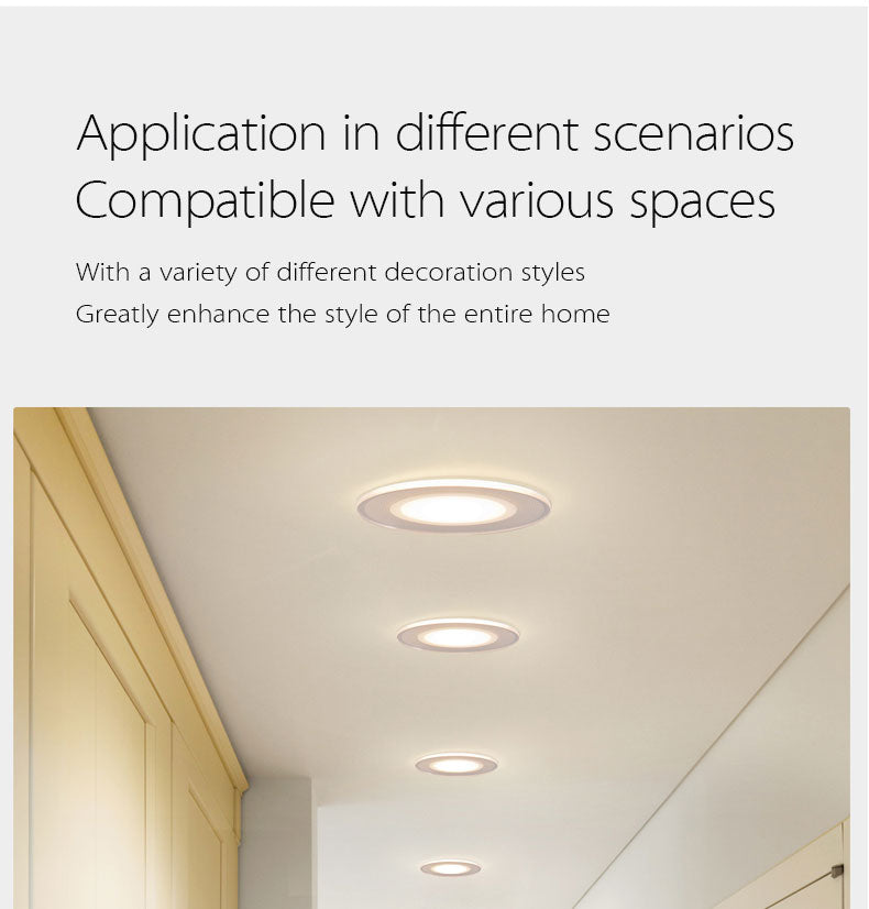 LED DownLight AC12V 5W 7W 9W 12W Spot Light Recessed Install Color Warm and Natural Light Lamp Downlight New