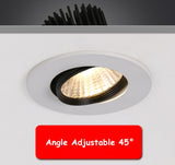  Angle Adjustable COB LED Recessed Spot Lights Dimmable 5W 9W 12W 3000K/4000K/6000K LED Ceiling Downlights AC110/220V