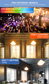 E27 Led Lamp Dimmable 16 Colors RGB Light Bulb 220V Led Magic Bulb Spot Light 5W 10W 15W Smart Control Led RGBW Lamp Home Decor