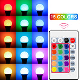 E27 Led Lamp Dimmable 16 Colors RGB Light Bulb 220V Led Magic Bulb Spot Light 5W 10W 15W Smart Control Led RGBW Lamp Home Decor