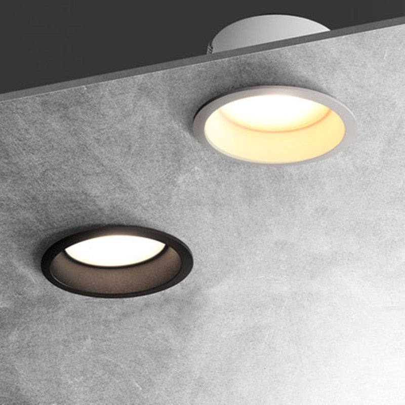 2021 New Style Beam Angle 60 Degree Recessed LED Downlight 20W 18W 15W 12W 9W 7W Dimmable Deep Glare LED Ceiling Lamp Spot Light