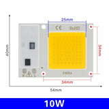 LED COB Chip Lamp 10W 20W 30W 50W 220V Smart IC No Need Driver LED Bulb 3W 5W 7W 9W for Flood Light Spotlight Diy Lighting