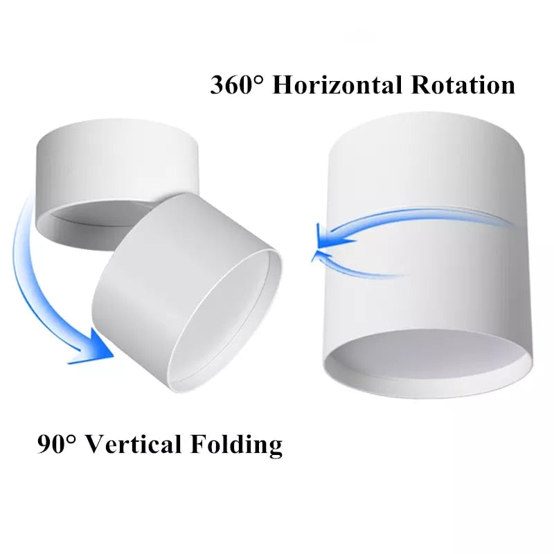 LED Downlight Ceiling Spot lights for Living Lamp 7w 12w 15w Ceiling Lighting For Kitchen Bathroom light Surface mounted