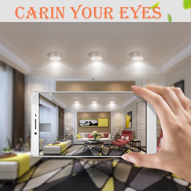 Led Downlights 220V 110V Surface Mounted 5/10/15/25W Mini Spot Led Down Light Lamp Foldable Downlights Home Lighting Living Room