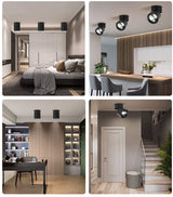 Led Downlights 220V 110V Surface Mounted 5/10/15/25W Mini Spot Led Down Light Lamp Foldable Downlights Home Lighting Living Room