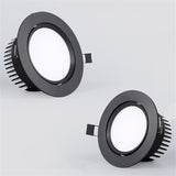 Dimmable COB Downlights Lamp 220v Ceiling Led Spot Lights 7W 9W 18W Recessed Round Room Kitchen Chambre Indoor Round Light