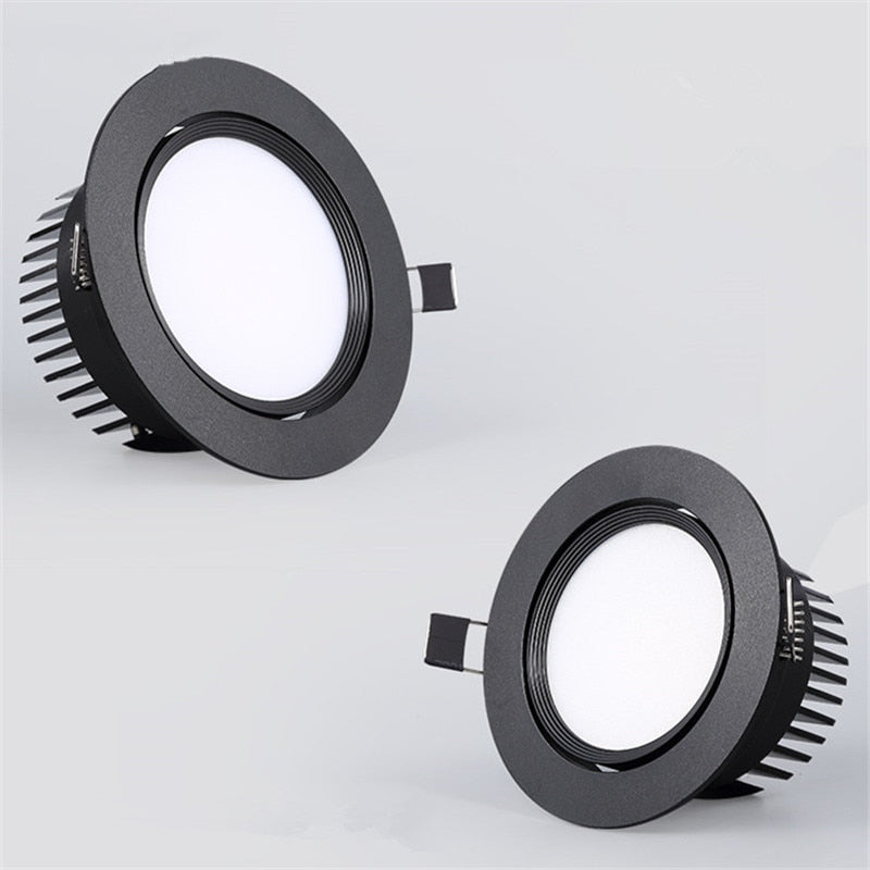 Dimmable COB Downlights Lamp 220v Ceiling Led Spot Lights 7W 9W 18W Recessed Round Room Kitchen Chambre Indoor Round Light