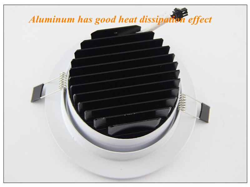 Dimmable COB Downlights Lamp 220v Ceiling Led Spot Lights 7W 9W 18W Recessed Round Room Kitchen Chambre Indoor Round Light